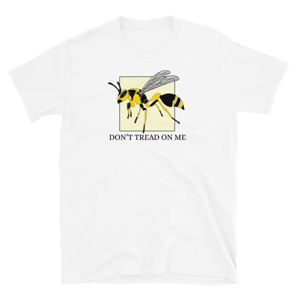 'Don't Tread on Me' half colonial fehér póló