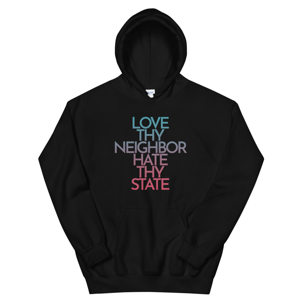 'Hate Thy State' kapucnis pulcsi