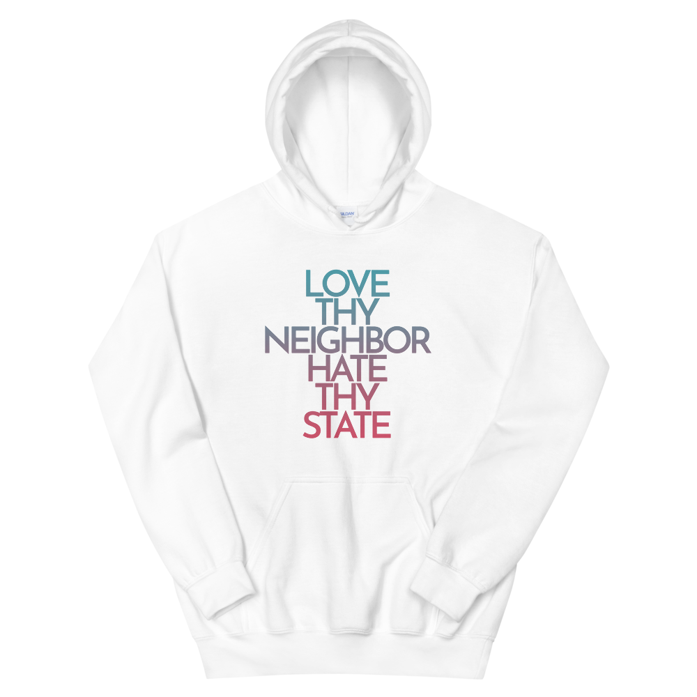 'Hate Thy State' kapucnis pulcsi