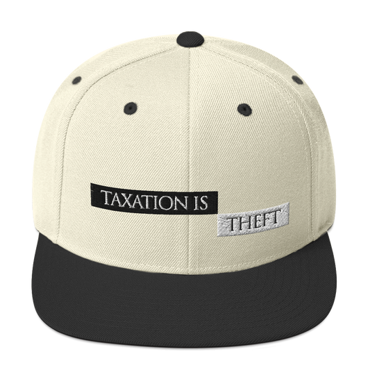 'Taxation is Theft' Snapback sapka