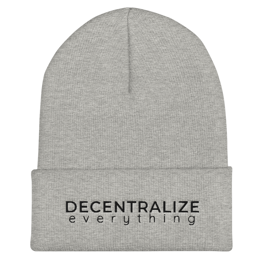 'Decentralize Everything' Beanie