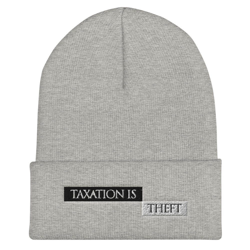 'Taxation is Theft' beanie