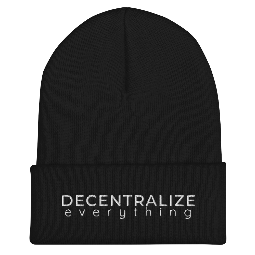 'Decentralize Everything' Beanie