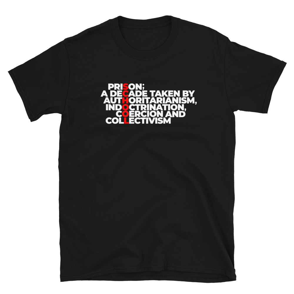 'School is Prison' póló