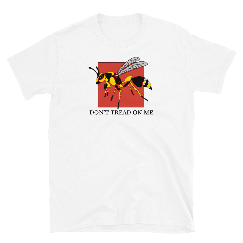 'Don't Tread on Me' persian red póló
